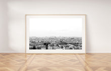 Load image into Gallery viewer, Paris skyline print, black and white printable wall art - prints-actually