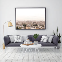 Load image into Gallery viewer, Paris skyline print, brown printable wall art photography - prints-actually