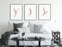 Load image into Gallery viewer, Set of 3 blurry branches wall art, brown and white print, printable modern prints - prints-actually