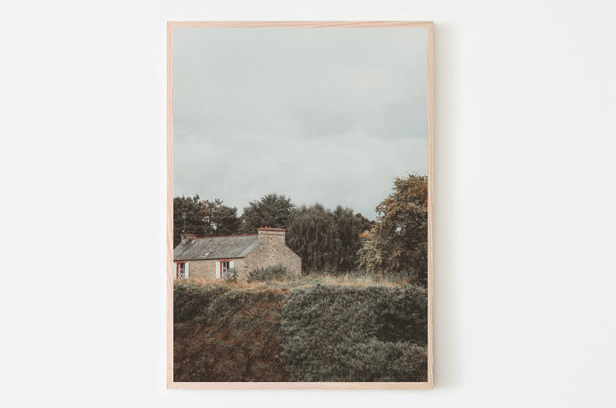 Small Village Print, Printable Wall Art, France Countryside Poster, Vintage, Wall Prints, Landscape Photography, Neutral Decor, Gallery Wall - prints-actually