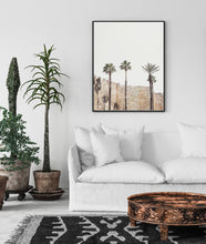 Load image into Gallery viewer, תמונה לקיר של חומות ירושלים ועצי דקל, פרינט להדפסה