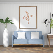 Load image into Gallery viewer, Botanical print, minimalist wall prints, blush watercolor painting branches and leaves