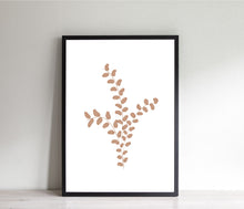 Load image into Gallery viewer, Botanical print, minimalist wall prints, blush watercolor painting branches and leaves