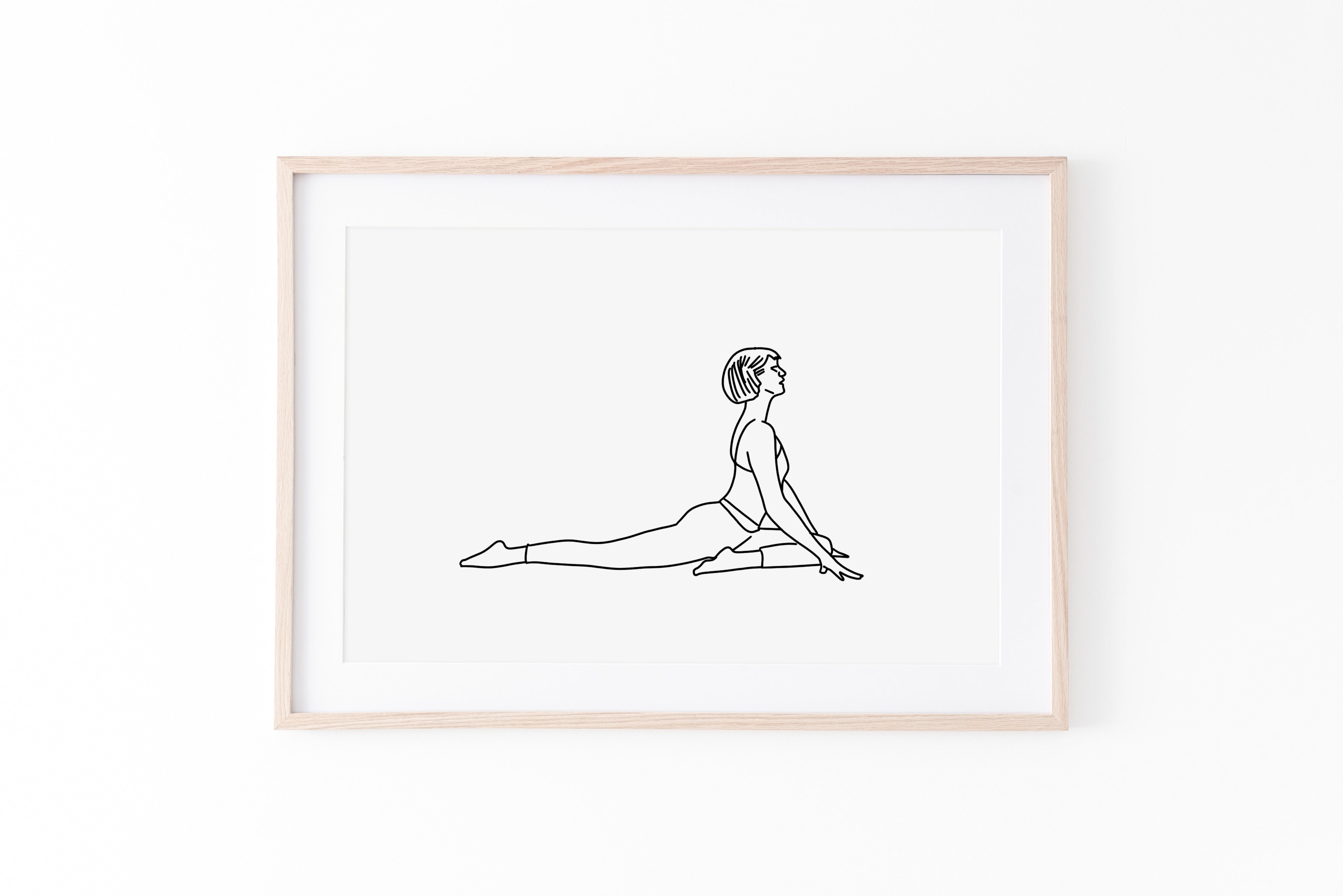 Yoga Poses Colorful Art Digital Art - Canvas Wall Art | Merle Callesen